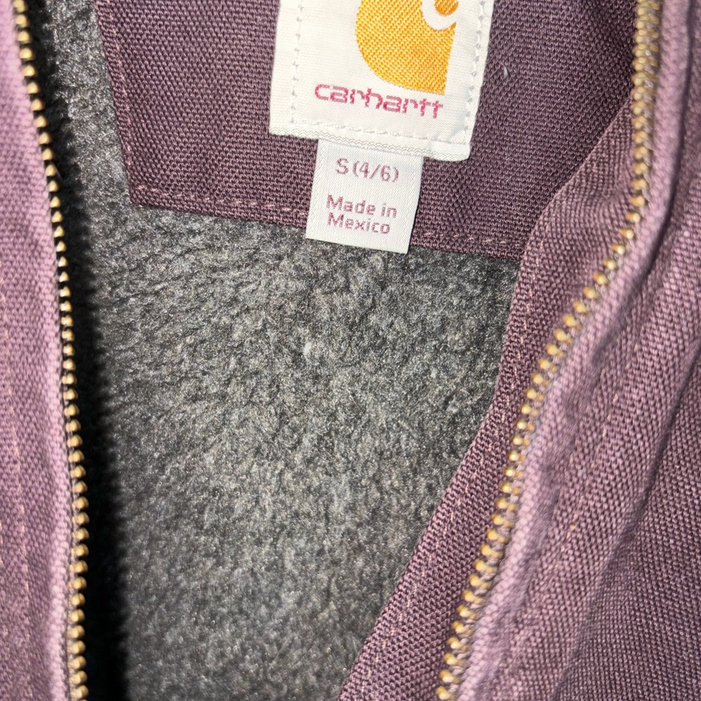Carhartt Men's Maroon Sherpa Field Jacket - Picture 3 of 6